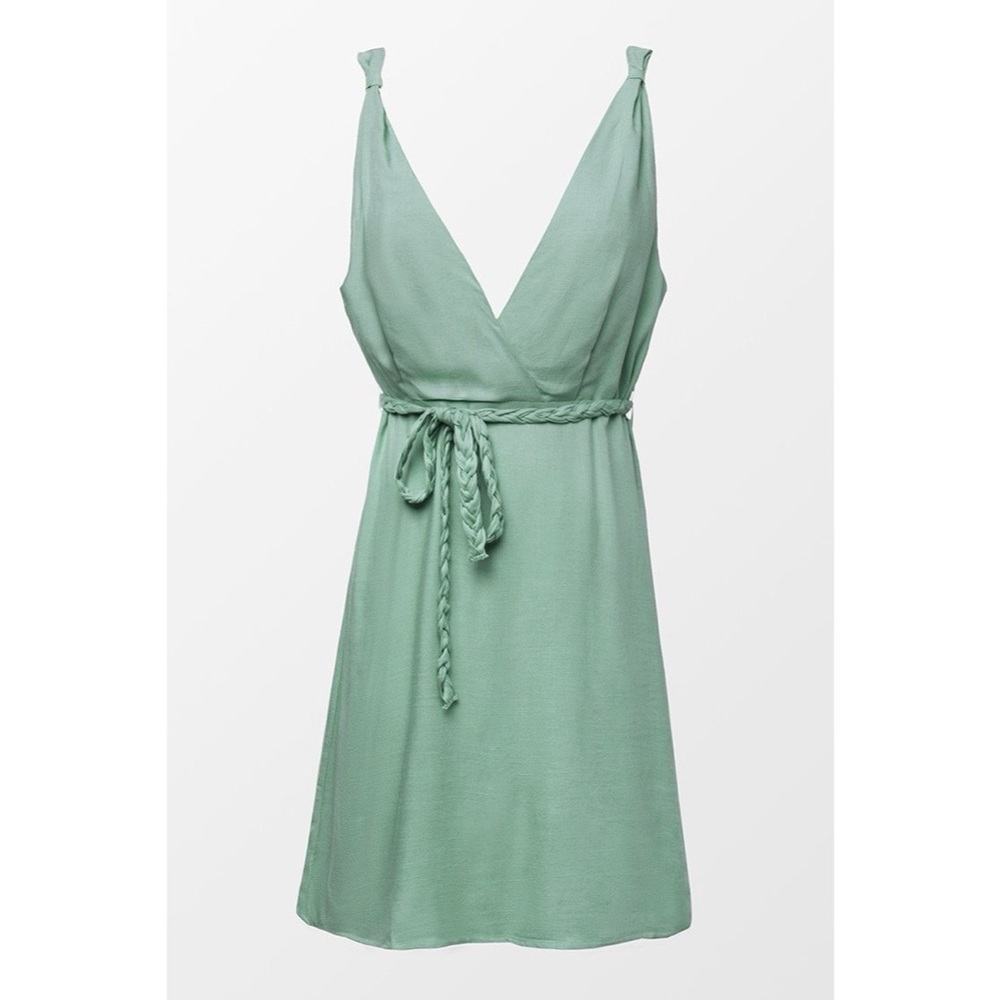 NWT Cupshe Marianna Green Braided Belt Dress